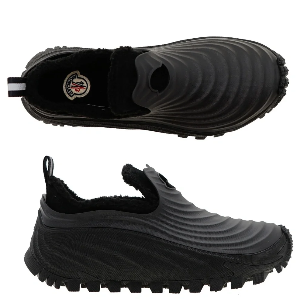 Moncler Acqua Rain Boots Shoes Sneakers Black Size 43 / 10 US New
